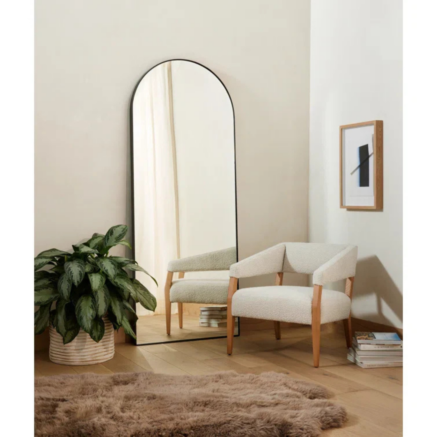 Elegant Floor-Standing Mirror