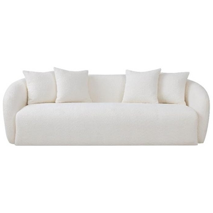 Lidar Cream Boucle Modern Couch